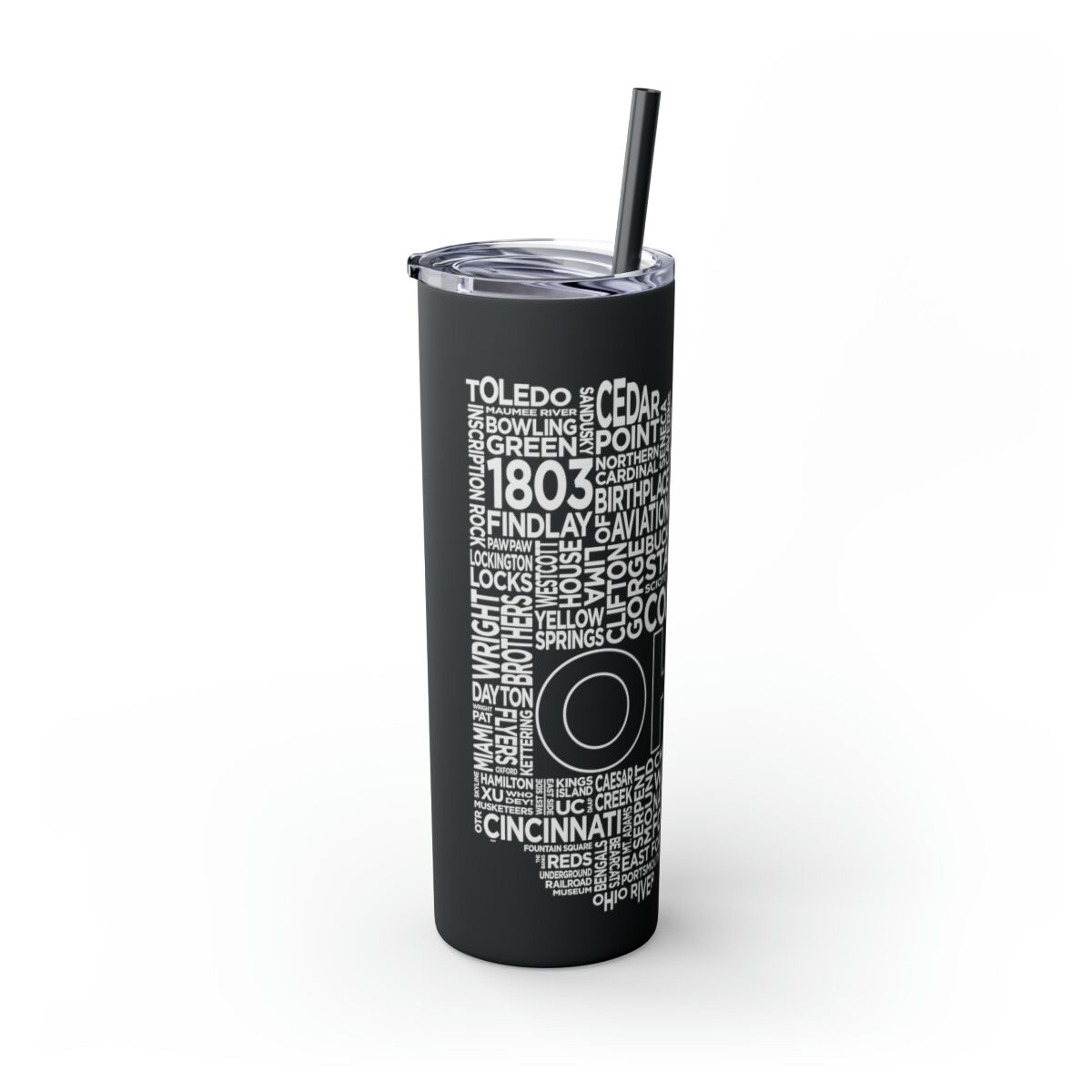 Ohio Spirit - 20oz Stainless Steel Iced Coffee Tumbler with Straw | Insulated Travel Cup, Hot & Cold Beverages - AboveAverageCoffee.com (State & Local Pride Collection) - Image 120