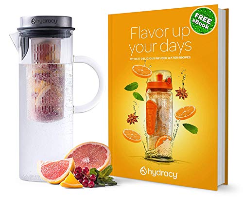 Cold Brew Coffee Maker - Large Glass Infusion Pitcher 1.6 Quarts 52oz - Iced Coffee & Iced Tea Pitcher with Stainless Steel Lid & Fruit Infusion Tube - Perfect for Home or Office - Image 5