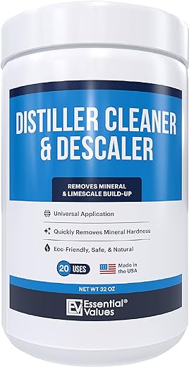 Citric Acid Powder Cleaning for Water Distillers - Bulk 2 LBS Universal Descaler for Distilling Machines, Kettles & More - Remove Limescale & Mineral Buildup Fast - For...