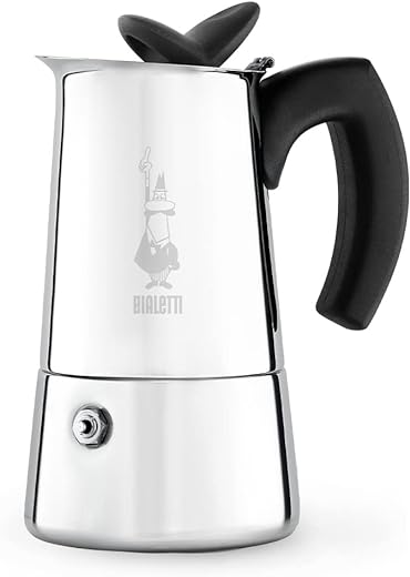 Bialetti - Musa, Stovetop Coffee Maker, Suitable for all Types of Hobs, Stainless Steel, 4 Cups, Silver